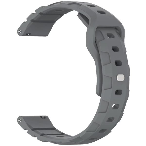 Силіконовий для Smart Watch 20mm ремінець Defense сірий - Зображення 2