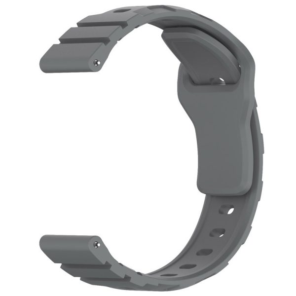 Силіконовий для Smart Watch 20mm ремінець Defense сірий - Зображення 3