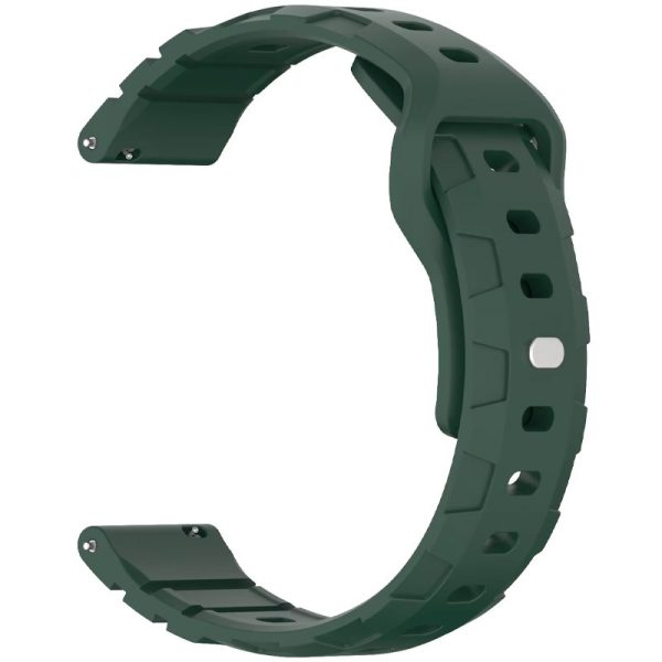 Силіконовий для Smart Watch 20mm ремінець Defense зелений - Зображення 2