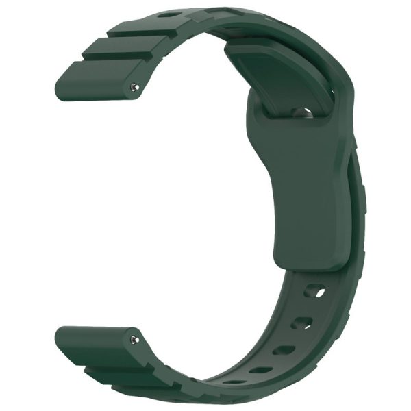 Силіконовий для Smart Watch 20mm ремінець Defense зелений - Зображення 3