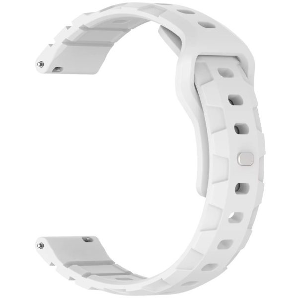 Силіконовий для Smart Watch 20mm ремінець Defense білий - Зображення 2