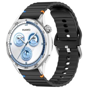 Силіконовий для Smart Watch 20mm ремінець Wavy чорний