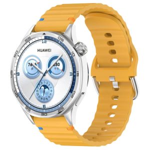 Силіконовий для Smart Watch 20mm ремінець Wavy жовтий