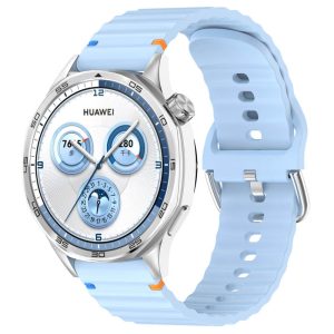 Силіконовий для Smart Watch 20mm ремінець Wavy блакитний