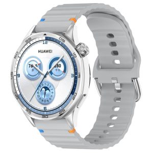 Силіконовий для Smart Watch 20mm ремінець Wavy сірий