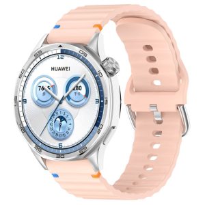 Силіконовий для Smart Watch 20mm ремінець Wavy рожевий