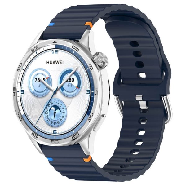 Силіконовий для Smart Watch 20mm ремінець Wavy блакитний