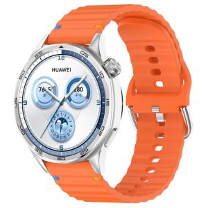 Силіконовий для Smart Watch 20mm ремінець Wavy помаранчевий