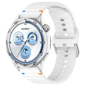 Силіконовий для Smart Watch 20mm ремінець Wavy білий