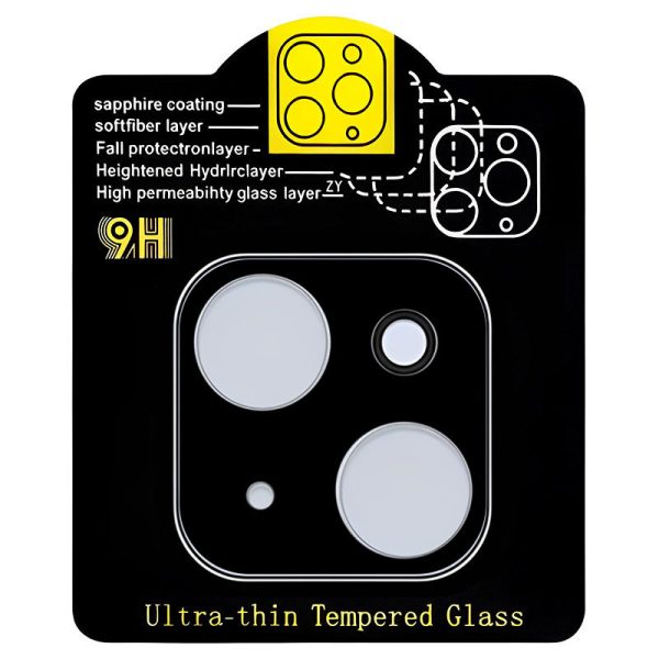 Захисне скло для iPhone 13 mini на камеру Full Block чорний