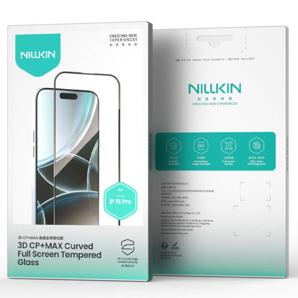 Захисне скло для iPhone 16 Pro Nillkin (CP+ max 3D) (full glue) чорний - Зображення 6