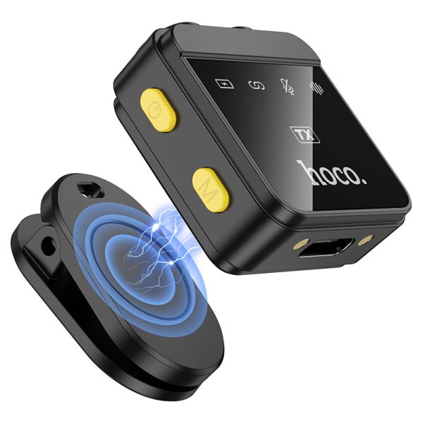 Петличний бездротовий мікрофон Hoco L17 Dual-mic magnetic (Lightning/Type-C) - Зображення 6