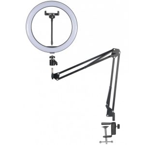 Кільцева лампа для телефону - 30см на пантографі ACprof QX-300-P