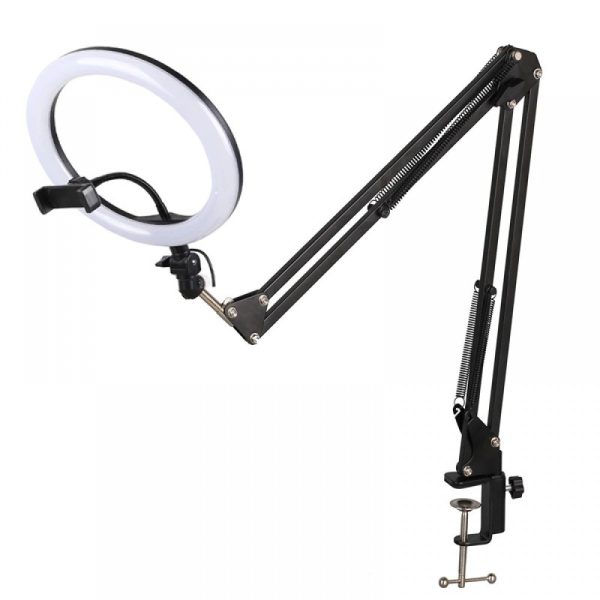 Кільцева лампа для телефону - 30см на пантографі ACprof QX-300-P - Зображення 3