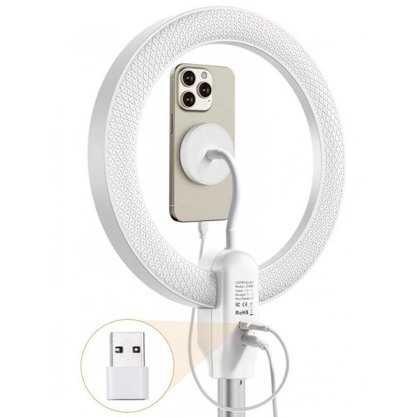Кільцева лампа 26см для телефону CRI96+ 3000-6000К 58-175см MagSafe Ulanzi LT030 - Зображення 3